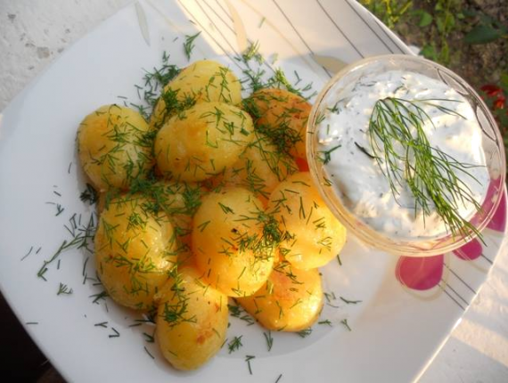 Cartofi natur cu smantana ardeleneasca COVALACT DE TARA